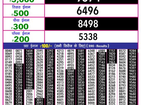 Rajshree Lottery Result Today
