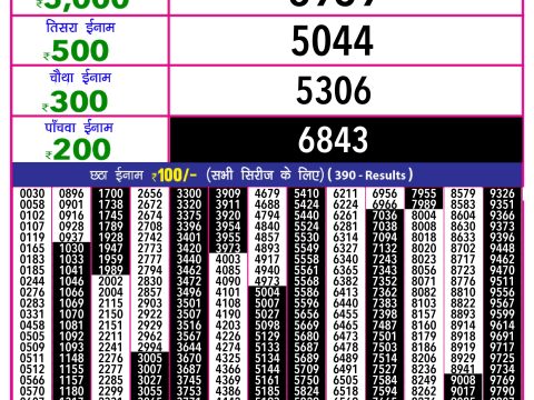 Rajshree Lottery Result Today