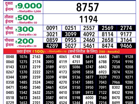 Rajshree Lottery Result Today