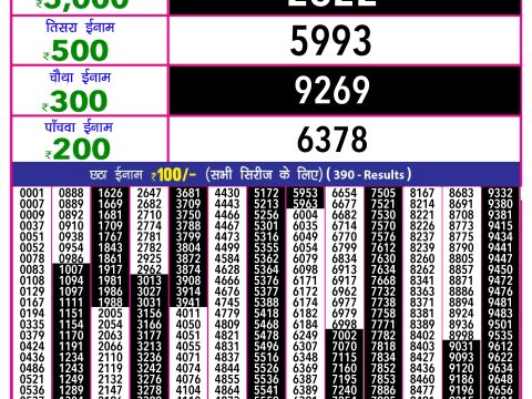 Rajshree Lottery Result Today
