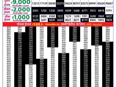 Rajshree Lottery Result Today