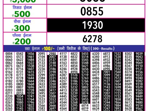 Rajshree Lottery Result Today