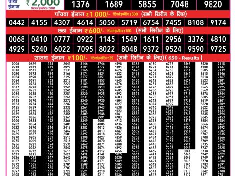 Rajshree Lottery Result Today