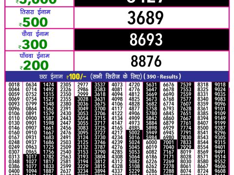 Rajshree Lottery Result Today