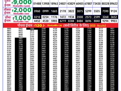 Rajshree Lottery Result Today