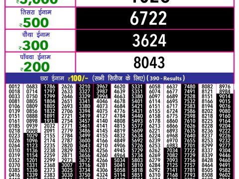 Rajshree Lottery Result Today