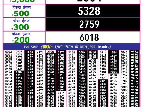 Rajshree Lottery Result Today