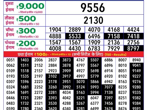Rajshree Lottery Result Today
