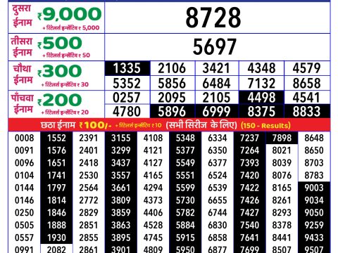 Rajshree Lottery Result Today
