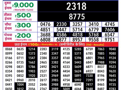 Rajshree Lottery Result Today