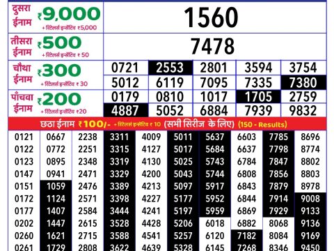 Rajshree Lottery Result Today