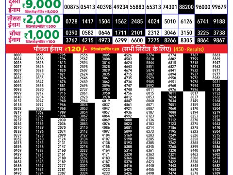 Rajshree Lottery Result Today