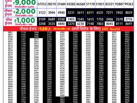Rajshree Lottery Result Today