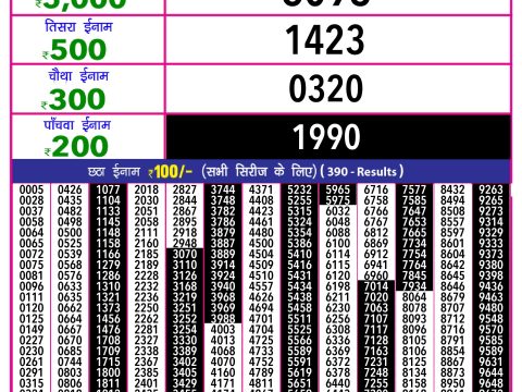 Rajshree Lottery Result Today