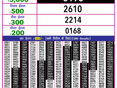 Rajshree Lottery Result Today