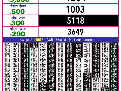 Rajshree Lottery Result Today