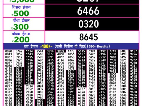 Rajshree Lottery Result Today