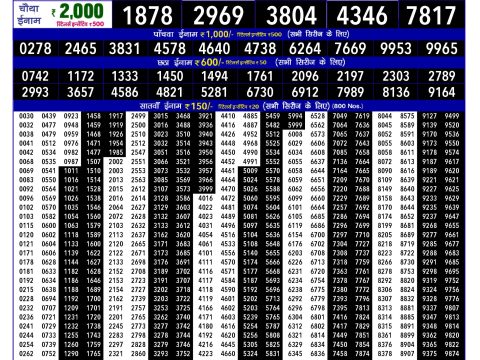 Rajshree Lottery Result Today