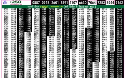 Rajshree 50 guru weekly lottery 7.30pm result 12 June 2025