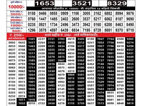 Rajshree Lottery Result Today