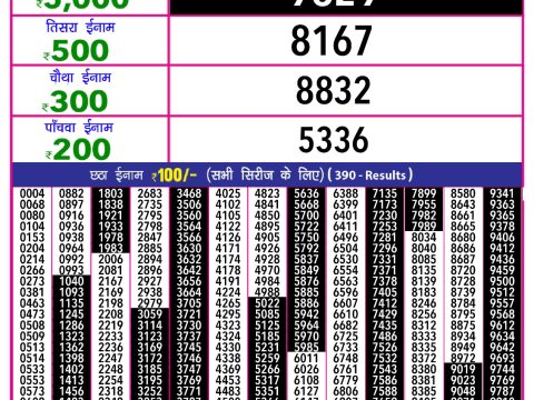 Rajshree Lottery Result Today