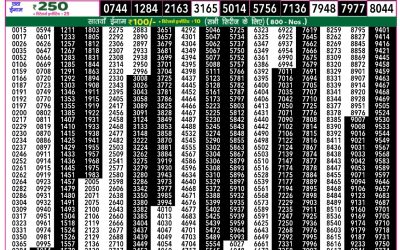 Rajshree 50 mangal weekly lottery 7.30pm result 17 June 2025
