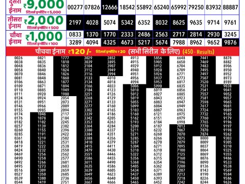 Rajshree Lottery Result Today