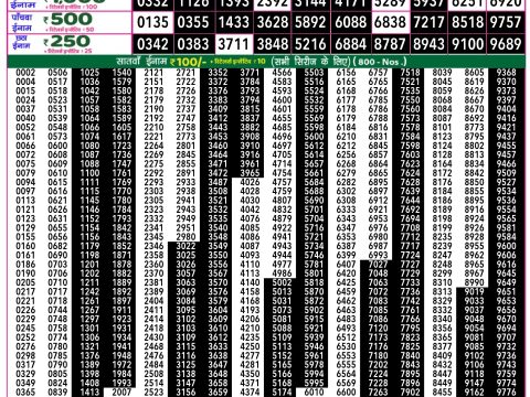 Rajshree Lottery Result Today