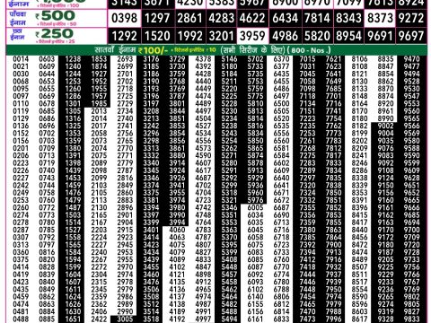 Rajshree Lottery Result Today