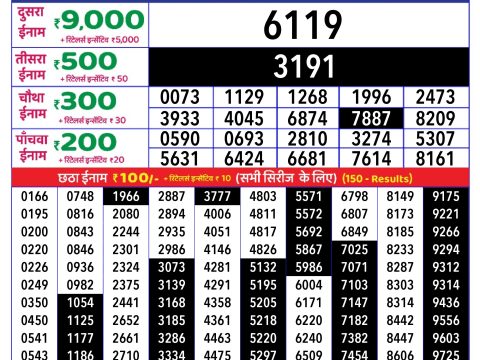 Rajshree Lottery Result Today