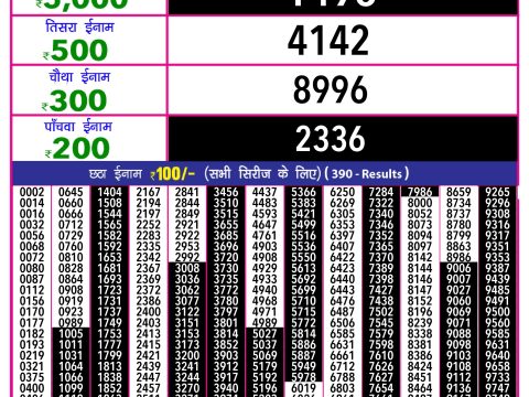 Rajshree Lottery Result Today