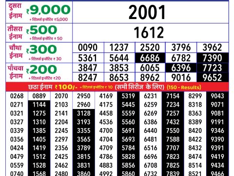 Rajshree Lottery Result Today