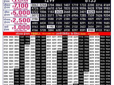 Rajshree Lottery Result Today