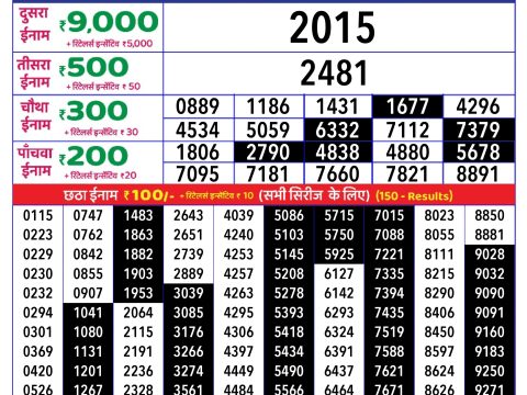 Rajshree Lottery Result Today