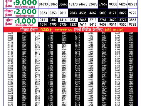 Rajshree Lottery Result Today