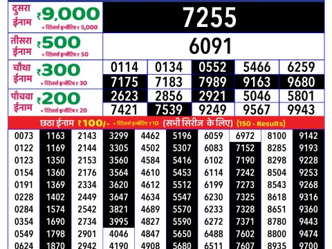 Rajshree Lottery Result Today