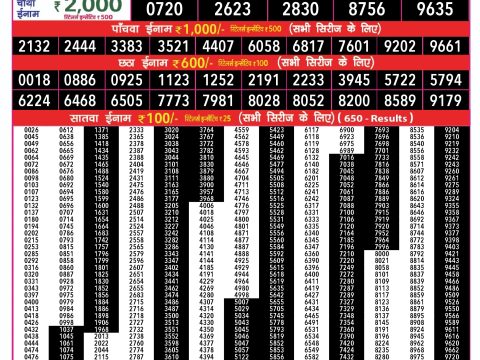 Rajshree Lottery Result Today