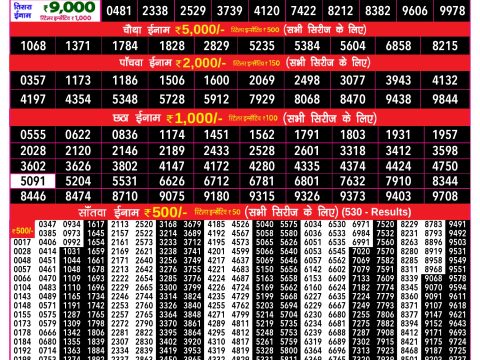 Rajshree Lottery Result Today