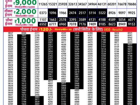 Rajshree Lottery Result Today