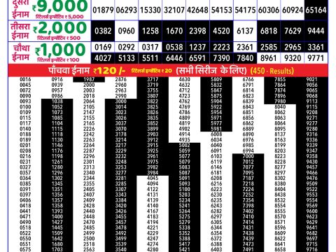 Rajshree Lottery Result Today