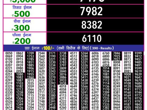 Rajshree Lottery Result Today