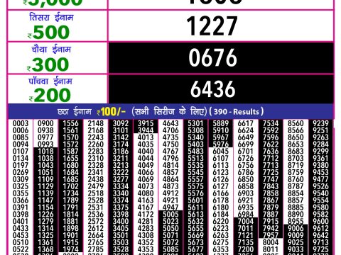 Rajshree Lottery Result Today