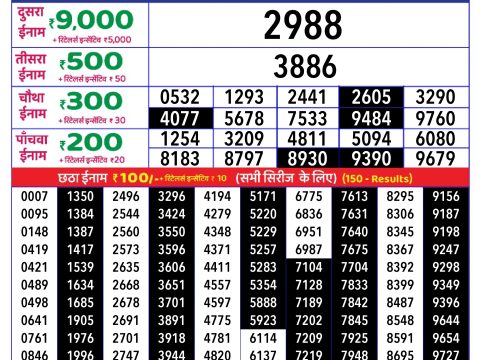 Rajshree Lottery Result Today