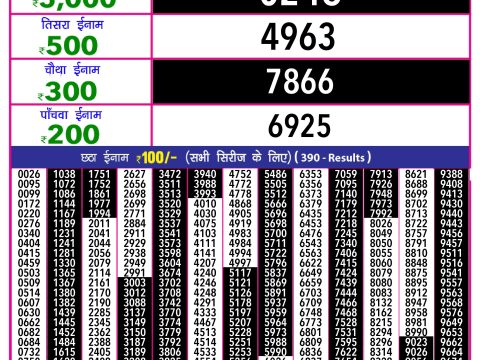 Rajshree Lottery Result Today