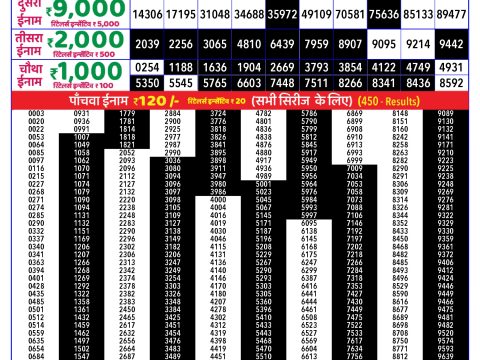 Rajshree Lottery Result Today