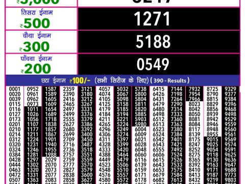 Rajshree Lottery Result Today