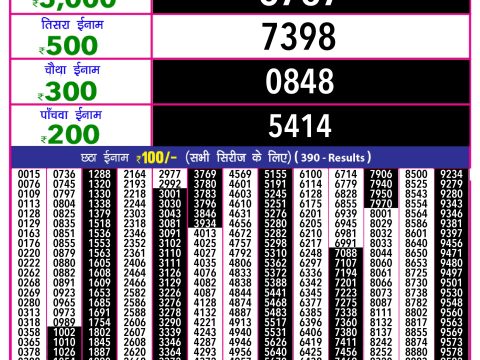 Rajshree Lottery Result Today