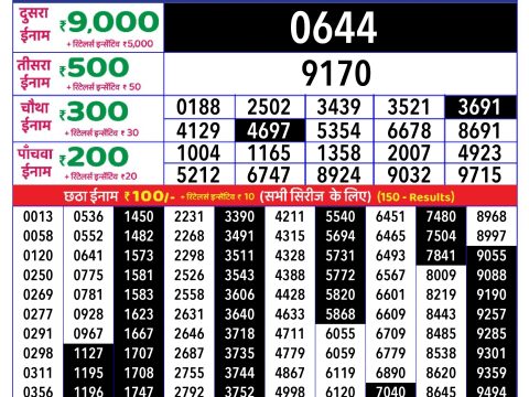 Rajshree Lottery Result Today