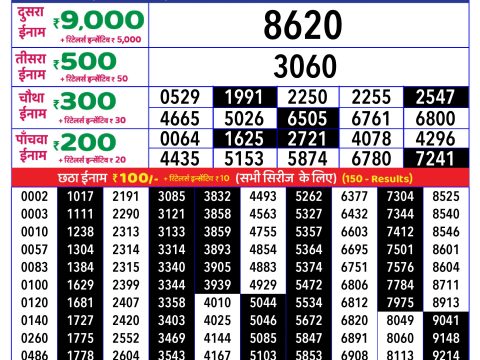 Rajshree Lottery Result Today