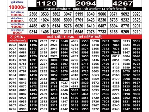 Rajshree Lottery Result Today